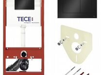 Инсталляция Tece комплект с кнопкой чёрный матовый