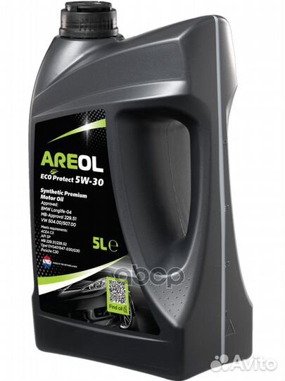 Areol ECO Protect 5W30 (5L) масло моторное син