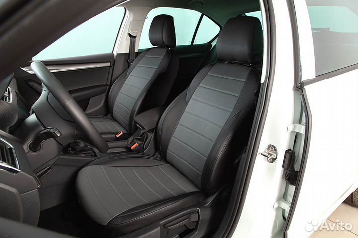 Чехол на skoda kodiaq Active 2016- с подлк серый