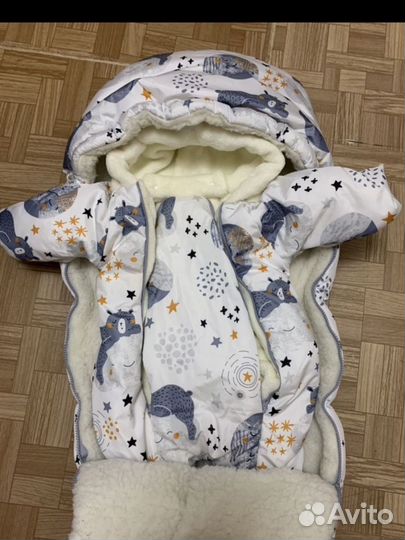 Зимний комбинезон конверт