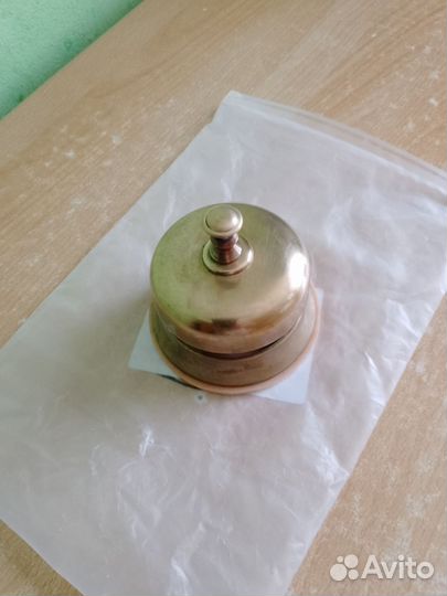 Звонок настольный латунь