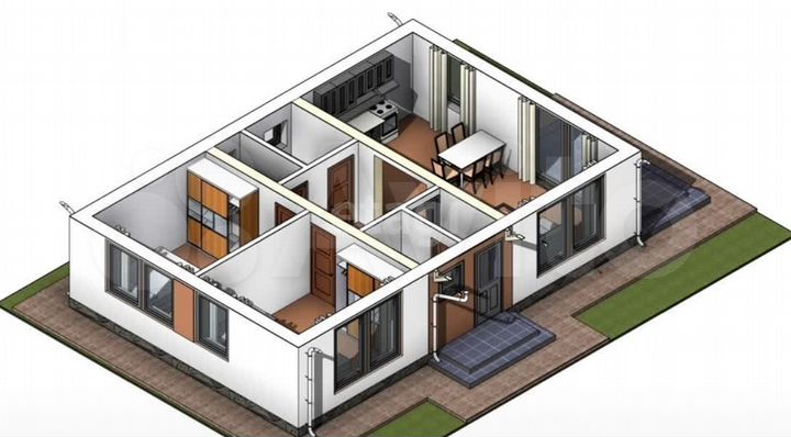 Дом 81 м² на участке 9 сот.