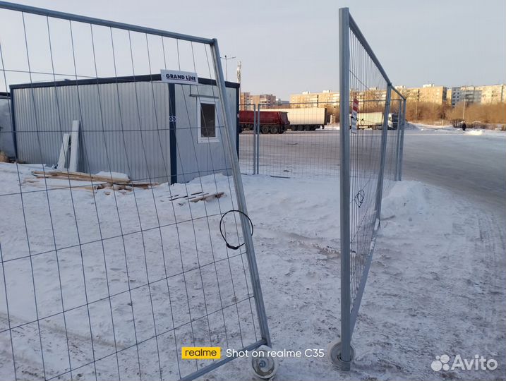 Забор строительный