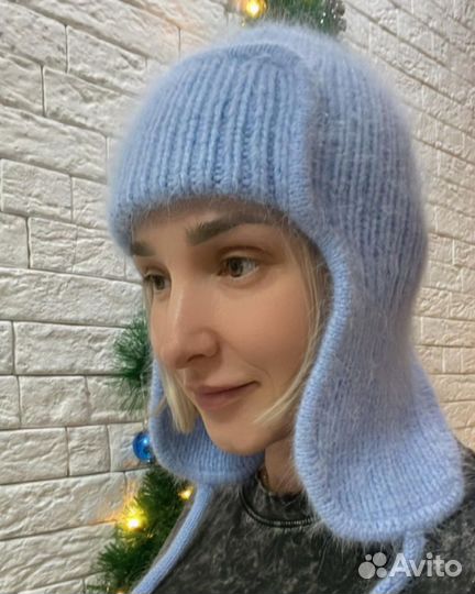 Шапка ушанка женская