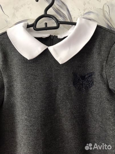 Школьное платье серое Фаберлик 146