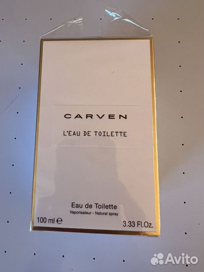 Туалетная вода женская carven l'eau de toilette