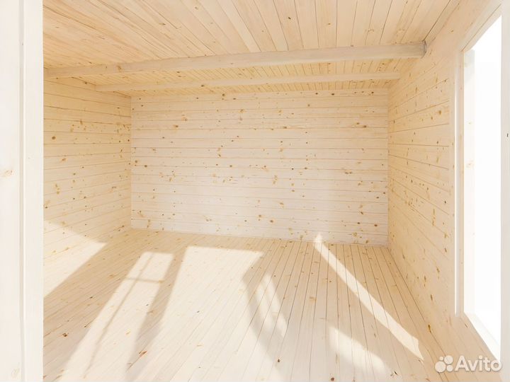 Садовый дом из бруса 21 м² 4х6 м