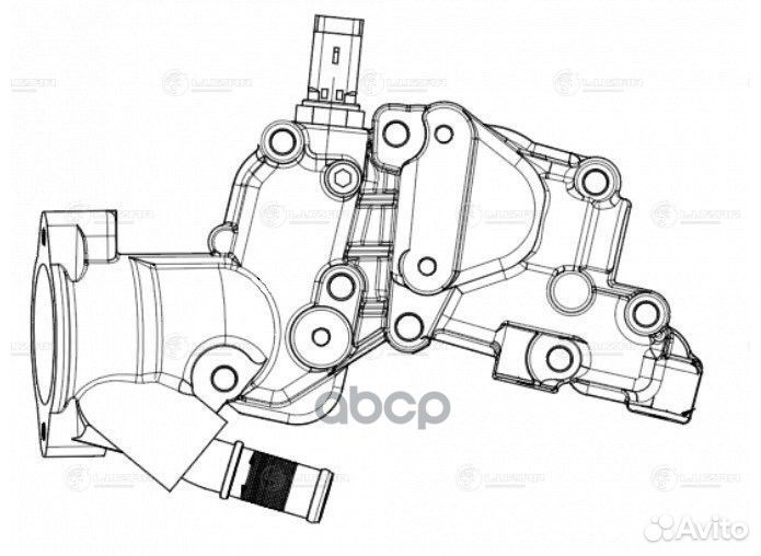 Корпус термостата PSA 207 (06) /C3 (02) 1.4i