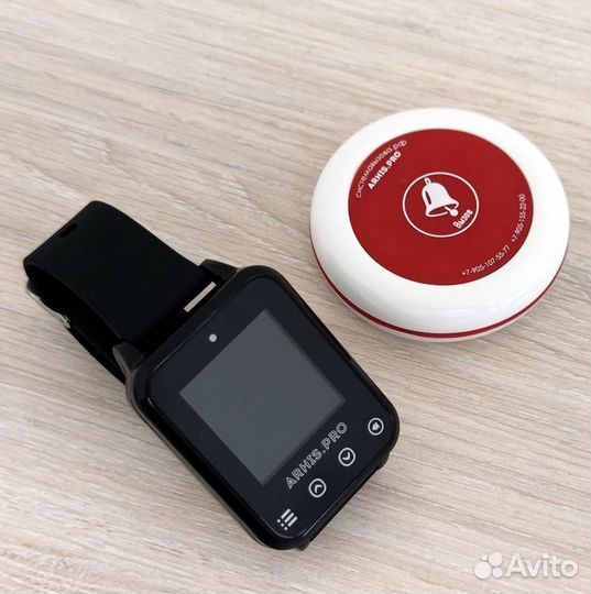 Кнопка вызова официанта персонала и часы Элит