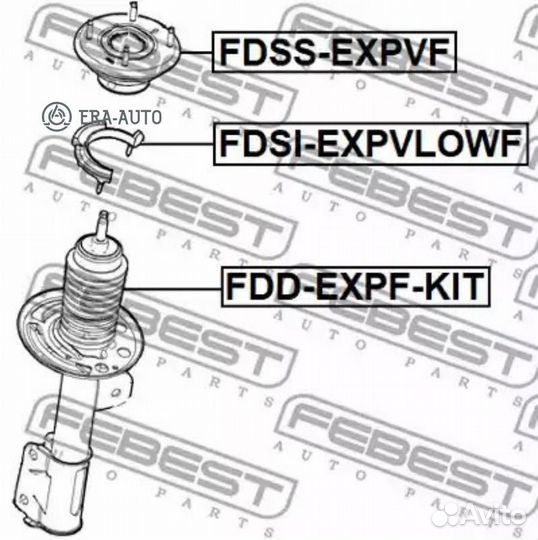 Febest fdss-expvf Опора амортизатора ford explorer V TUB 2011- fdss-expvf