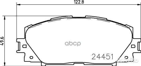 Колодки тормозные дисковые перед NP1091 NIS