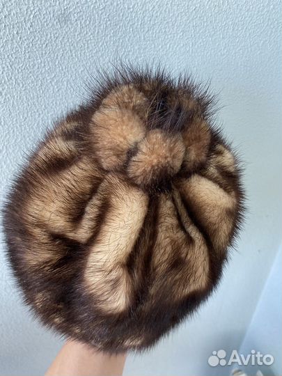 Норковая шапка для девочки