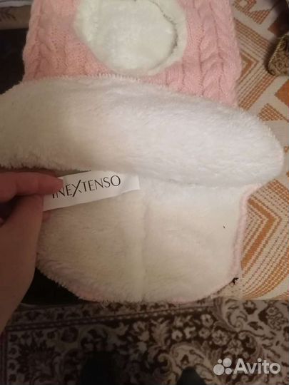 Шапка шлем для девочки зимняя