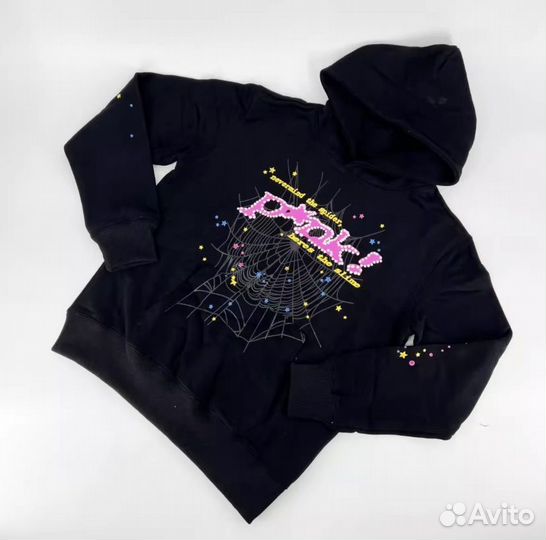 Худи Sp5der Punk черное