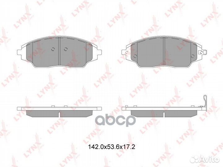 Колодки тормозные дисковые перед BD1818