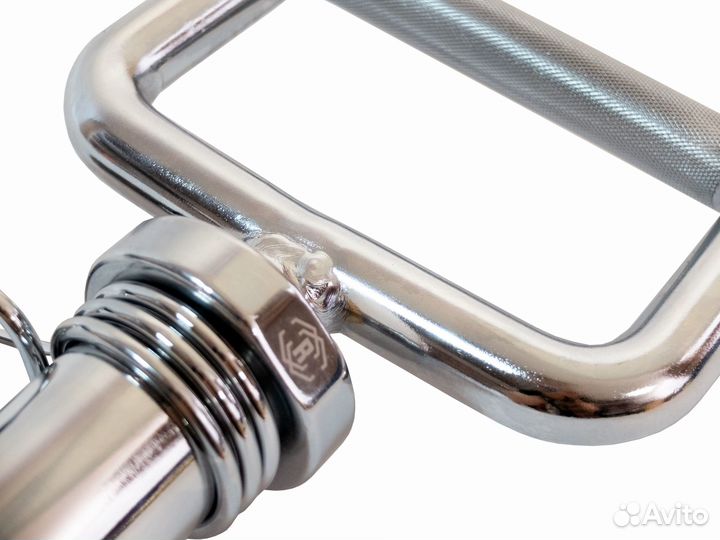 Гриф узкий параллельный хват хромированный 34