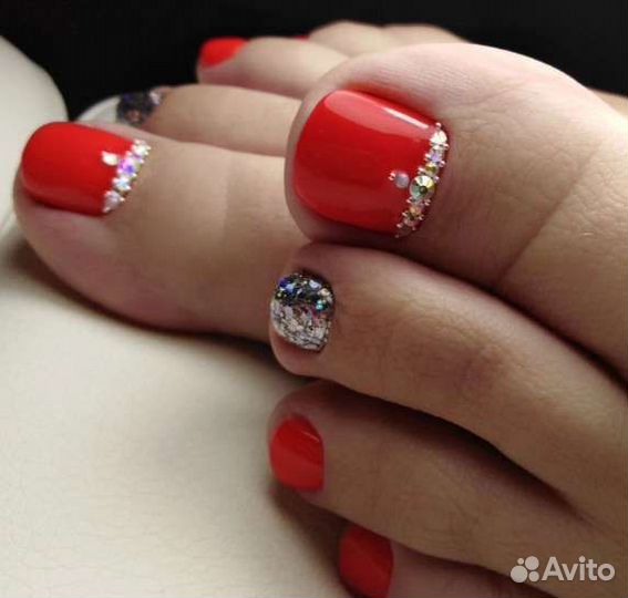 Маникюр.Педикюр.Наращивание ногтей.Гель-лак.Брови