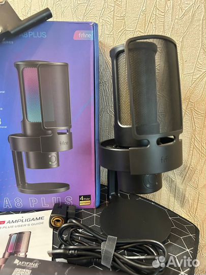 Микрофон fifine Ampligame A8 plus Usb + пантограф