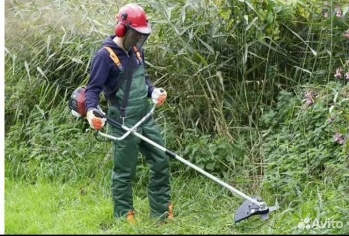 Покос травы, расчистка участка от поросли