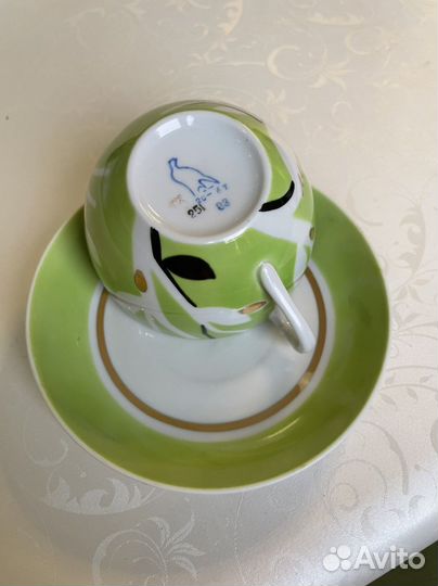 Чайная пара Глухари Дулево 1967