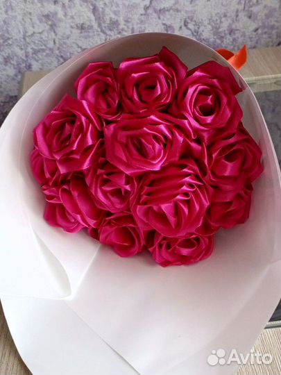 Букет из атласных лент