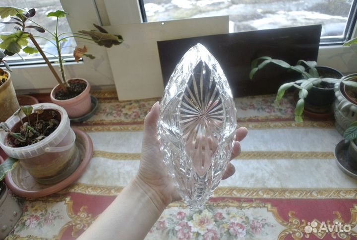 Хрустальная конфетница салатница времен СССР