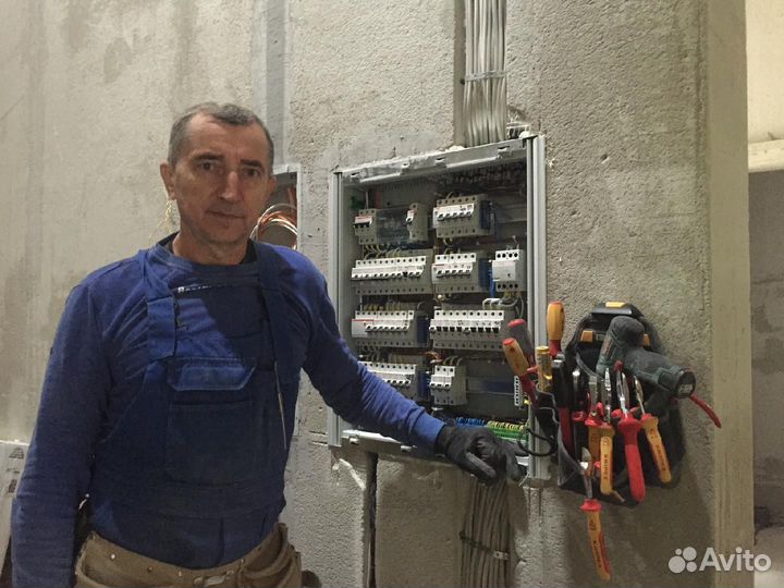 Услуги электрика. Электромонтаж. Ремонт розеток