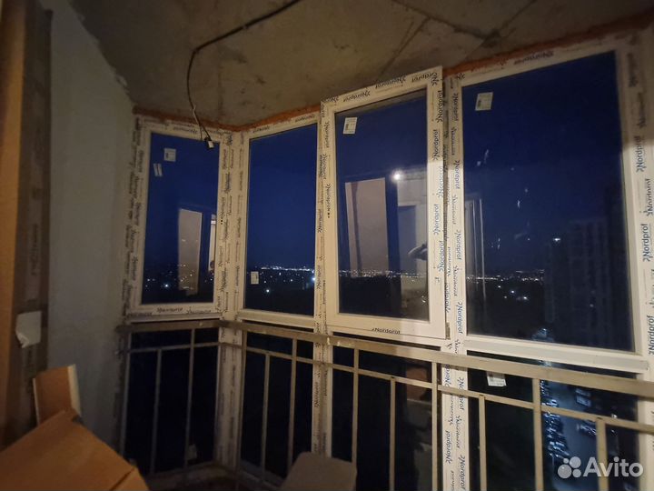 Балконные рамы пвх бу