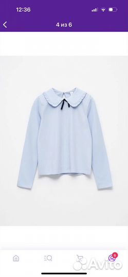 Школьная блуза для девочки sela