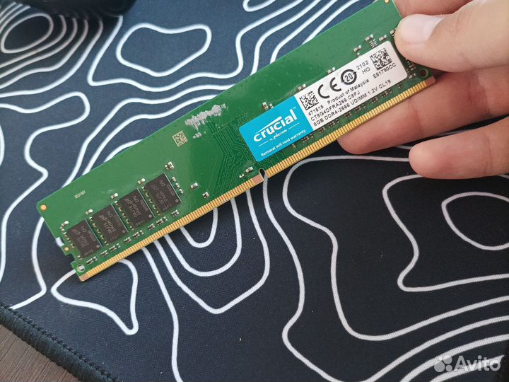 Оперативная память ddr4 8gb crucial 2666