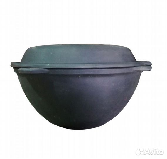 Казан чугунный Полоцк 4 л с крышкой cковородой