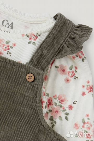 Новый комплект сарафан и лонг на девочку 68 86