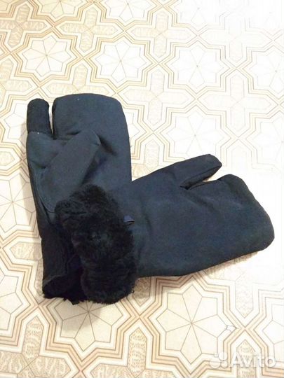 Рукавицы меховые армейские трёхпалые