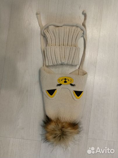 Комплект шапка, шарф