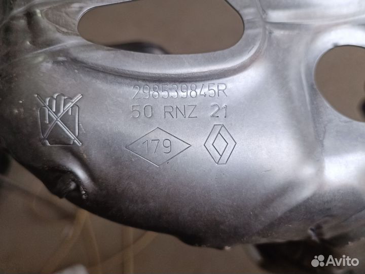 Защита выпускного коллектора renault logan 2