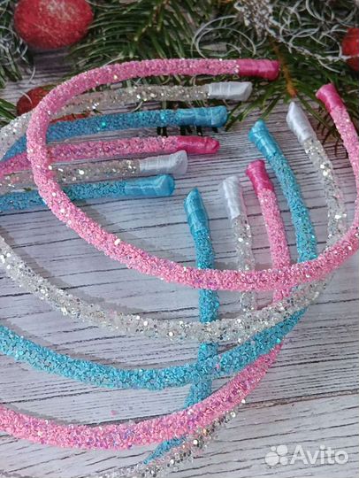 Ободок обруч с блёстками для фотосессии