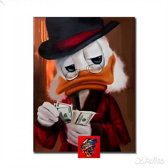 Современная картина Скрудж Макдак мульт популярная