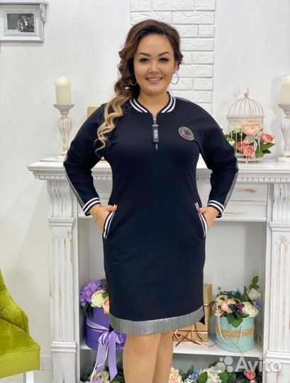 Платье в стиле спортшик