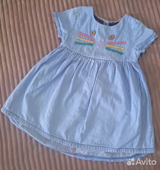 Летнее платье для девочки 92