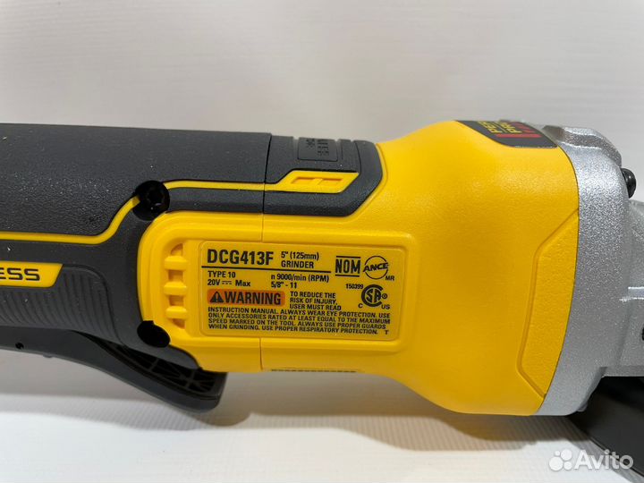 Аккумуляторная ушм dewalt DCG413FB