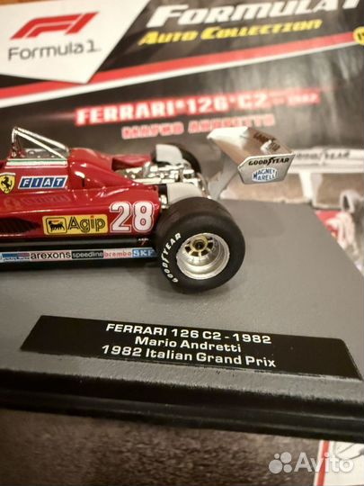 Модель Формула 1 Ferrari 126 C2 - Andretti -1982