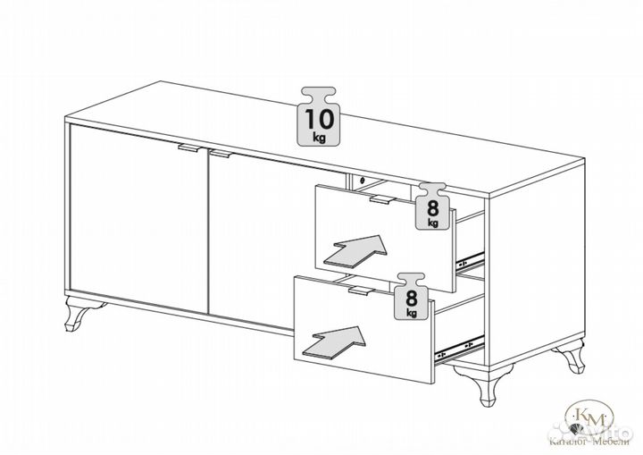 Тумба под тв новая