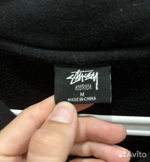 Худи stussy 1/4 zip оригинал