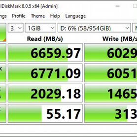 1TB Kingston KC3000 SSD Gen4, 7000/6000