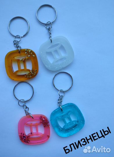 Знак зодиака брелок эпоксидка