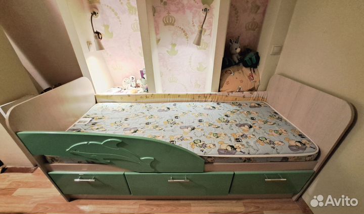 Кровать Дельфин и матрас Дримлайн 180*80