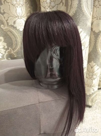 Парик из натуральных волос с имитацией кожи головы