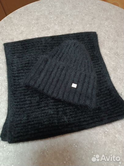 Комплект шапка и снуд женский