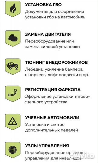 Переоборудование автомобиля