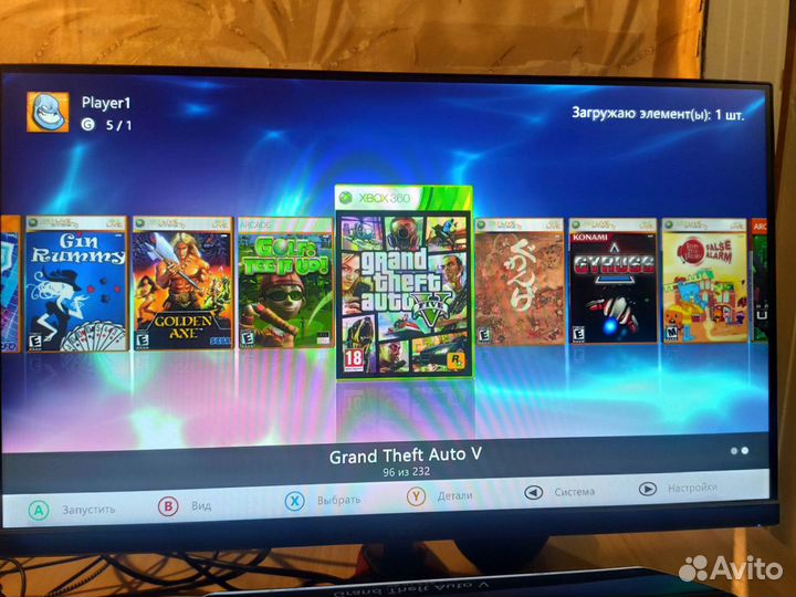 Xbox 360 прошитая Freeboot Aurora 250 игр фрибут